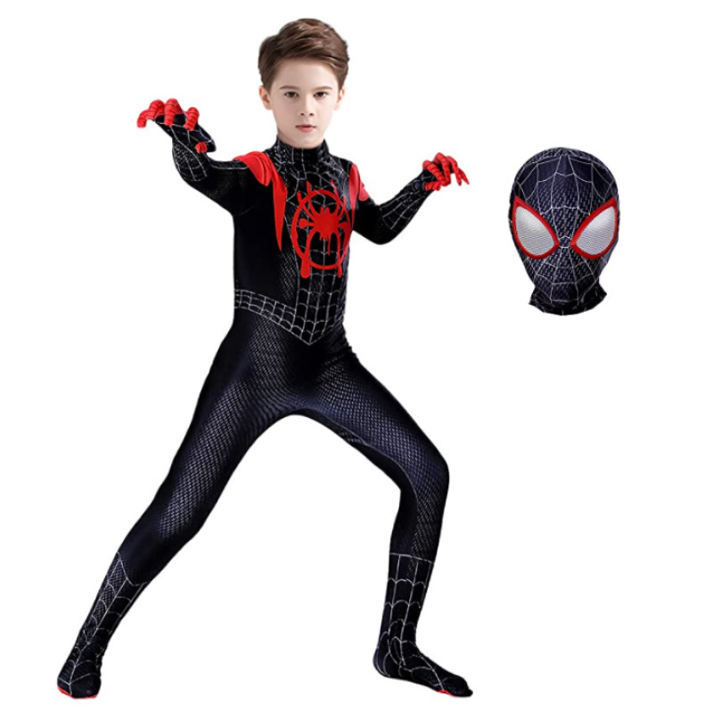Spider Costume for Kids Superhero Costume Suits Kids Superhero Cosplay Costume Cosplay Jumpsuit 3D Style